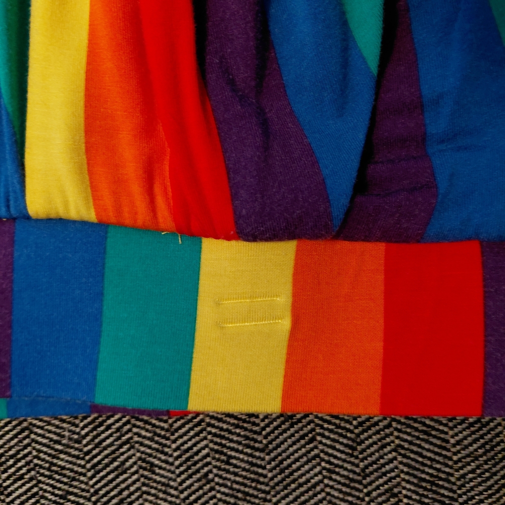 Torrid Rainbow Pride Striped Super Soft Knit Skirt, Shorts, Skort with pockets - Picture 14 of 16
